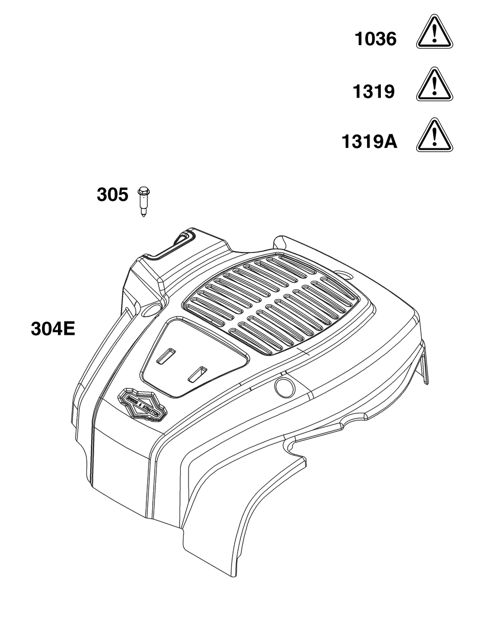 Blower Housing Group Diagram and Parts List for 09P70B-0284-H5 020000 - 09Z999 Briggs and Stratton Engine